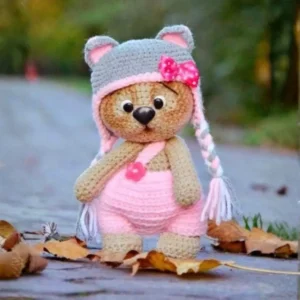 Receita Ursinha com Touca de Gatinha Amigurumi PDF