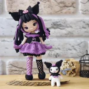 Receita Boneca Gatinha Gótica Amigurumi PDF