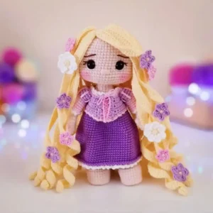 Receita Boneca Princesa Rapunzel Amigurumi PDF