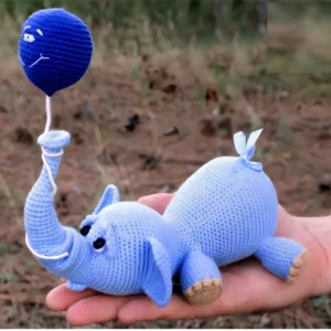 Receita Elefantinho com Balão Amigurumi PDF