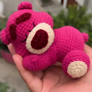 Receita Ursinho Dorminhoco Rosa em Amigurumi PDF