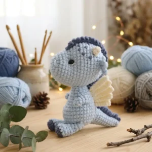 Receita Amigurumi em PDF: Pequeno Dragão