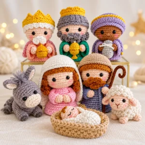 Receita Amigurumi em PDF: Presépio