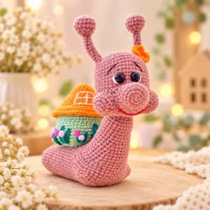 Receita Caracol com Casinha Amigurumi PDF
