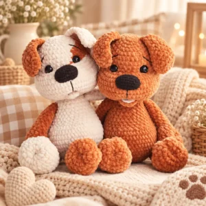 Receita Kit 2 Cachorrinhos Amigurumi PDF