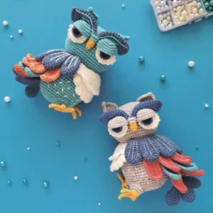 Receita Kit 2 Corujinhas Coloridas Amigurumi PDF